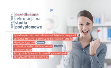 Przedłużona rekrutacja na studia podyplomowe na Wydziale Zarządzania