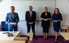 Egzaminy końcowe słuchaczy IX edycji Podyplomowych studiów menedżerskich, a także XXI edycji studiów podyplomowych Zarządzanie bezpieczeństwem i higieną pracy.