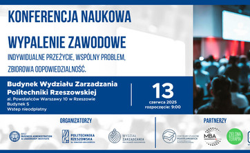 Zaproszenie na konferencję "Wypalenie zawodowe - indywidualne przeżycie, wspólny problem, zbiorowa odpowiedzialność"