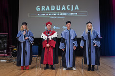 Od lewej: dr hab. Beata Zatwarnicka-Madura, prof. PRz; prof. dr hab. inż. Jarsoław Sęp; prof. dr hab. Grzegorz Ostasz; dr Justyna Stecko