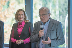 Od lewej: dr hab. Beata Zatwarnicka-Madura, prof. PRz; Marek Darecki 