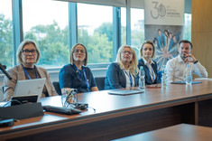 Prelegenci (od lewej): Marta Rokoszak, Aleksandra Błaszczyk, Małgorzata Tobiszewska, Anna Lomper, dr Mariusz Rudnik